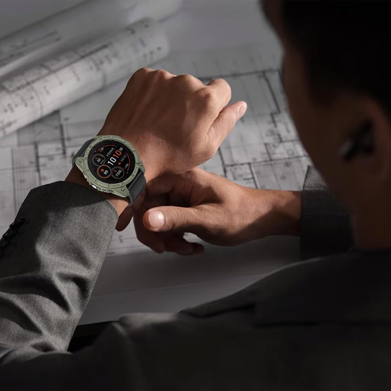 ISABAKE Case Cover Compatible with Garmin Fenix 8 51MM Sloar, Soft and Flexible Anti Drop TPU Bumper Frame Rugged Replacement Protective Cases for Garmin Fenix 8 51MM Solar - Image 2